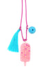 Sadie’s Moon - Popsicle Resin Necklace  + Bookmark