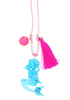 Sadie’s Moon - Mermaid Resin Necklace  + Bookmark