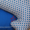 Ivory Whale Embroidered Pillow
