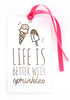 Sadie’s Moon - Ice Cream Resin Necklace  + Bookmark